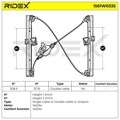 Fensterheber RIDEX 1561W0335 1561W0335 - foto 6