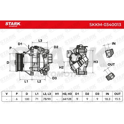 Kompressor, Klimaanlage SKKM-0340013 - foto 5