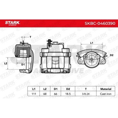 Bremssattel Stark SKBC-0460390 SKBC-0460390 - foto 6