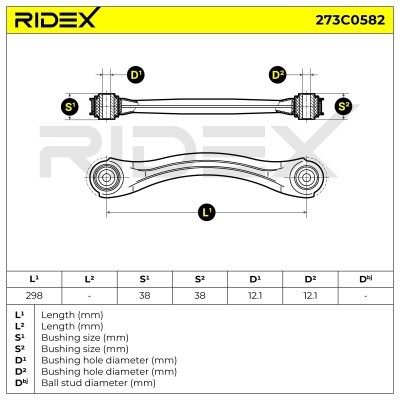 Querlenker RIDEX 273C0582 273C0582 - foto 4