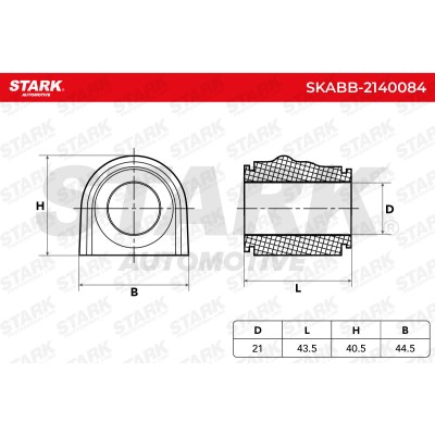 Lagerung, Stabilisator Stark SKABB-2140084 SKABB-2140084 - foto 6