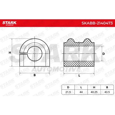 Lagerung, Stabilisator Stark SKABB-2140473 SKABB-2140473 - foto 5