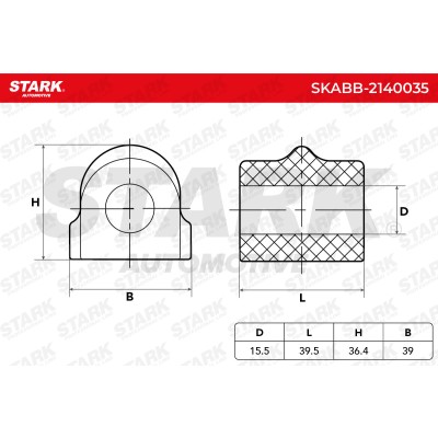 Lagerung, Stabilisator Stark SKABB-2140035 SKABB-2140035 - foto 6