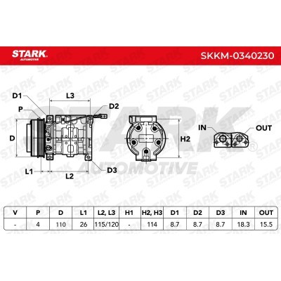 Kompressor, Klimaanlage SKKM-0340230 - foto 7