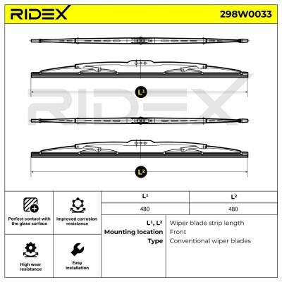 Wischblatt RIDEX 298W0033 298W0033 - foto 5