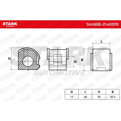 Lagerung, Stabilisator Stark SKABB-2140019 SKABB-2140019 - foto 6