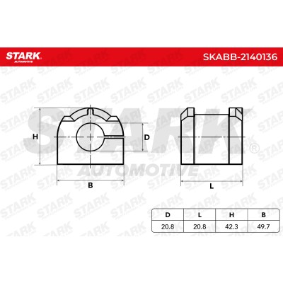 Lagerung, Stabilisator Stark SKABB-2140136 SKABB-2140136 - foto 5
