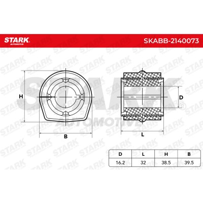 Lagerung, Stabilisator Stark SKABB-2140073 SKABB-2140073 - foto 5
