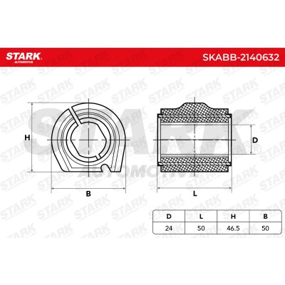 Lagerung, Stabilisator Stark SKABB-2140632 SKABB-2140632 - foto 6