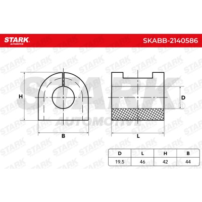 Lagerung, Stabilisator Stark SKABB-2140586 SKABB-2140586 - foto 6