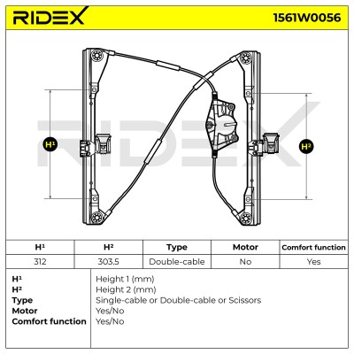 Fensterheber RIDEX 1561W0056 1561W0056 - foto 6