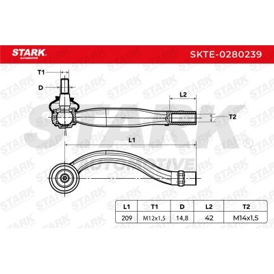 Spurstangenkopf Stark SKTE-0280239 SKTE-0280239 - foto 9