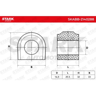 Lagerung, Stabilisator Stark SKABB-2140288 SKABB-2140288 - foto 5