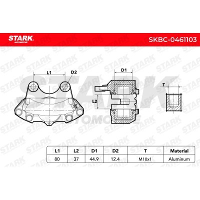 Bremssattel Stark SKBC-0461103 SKBC-0461103 - foto 8