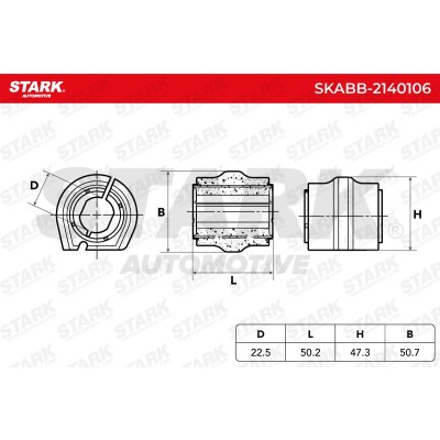 Lagerung, Stabilisator Stark SKABB-2140106 SKABB-2140106 - foto 4