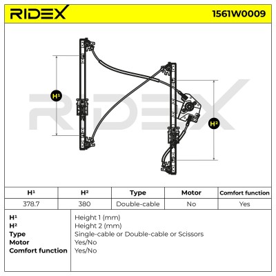 Fensterheber RIDEX 1561W0009 1561W0009 - foto 8