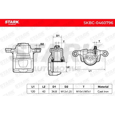 Bremssattel Stark SKBC-0460796 SKBC-0460796 - foto 6