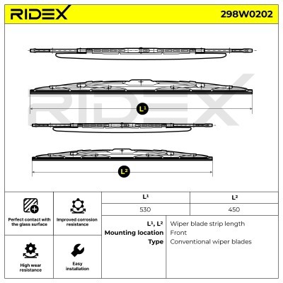 Wischblatt RIDEX 298W0202 298W0202 - foto 5