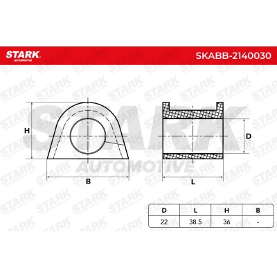 Lagerung, Stabilisator Stark SKABB-2140030 SKABB-2140030 - foto 5