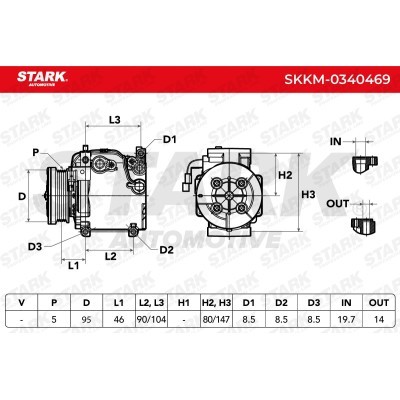 Kompressor, Klimaanlage SKKM-0340469 - foto 5