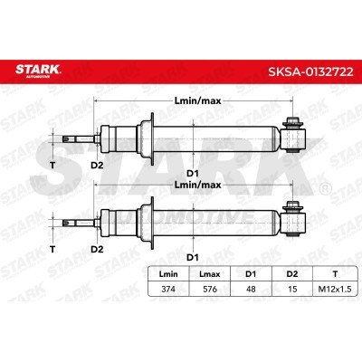 Stoßdämpfer Stark SKSA-0132722 SKSA-0132722 - foto 4