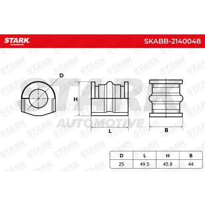 Lagerung, Stabilisator Stark SKABB-2140048 SKABB-2140048 - foto 4
