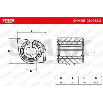 Lagerung, Stabilisator Stark SKABB-2140350 SKABB-2140350 - foto 5