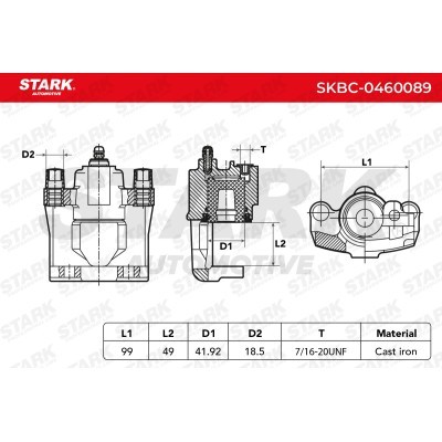 Bremssattel Stark SKBC-0460089 SKBC-0460089 - foto 7