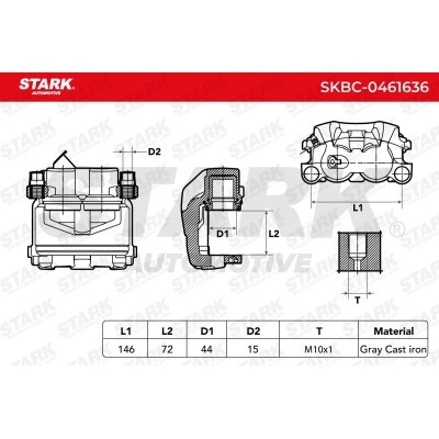 Bremssattel Stark SKBC-0461636 SKBC-0461636 - foto 6