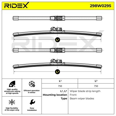 Wischblatt RIDEX 298W0295 298W0295 - foto 7