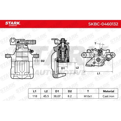 Bremssattel Stark SKBC-0460132 SKBC-0460132 - foto 7