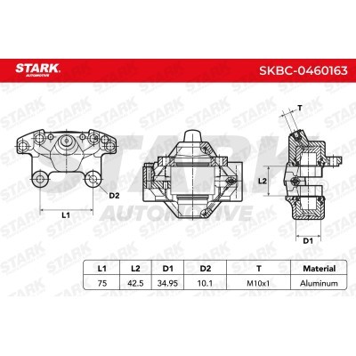 Bremssattel Stark SKBC-0460163 SKBC-0460163 - foto 4