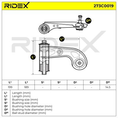 Querlenker RIDEX 273C0019 273C0019 - foto 6