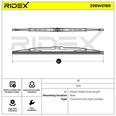 Wischblatt RIDEX 298W0189 298W0189 - foto 7
