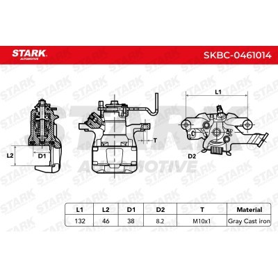 Bremssattel Stark SKBC-0461014 SKBC-0461014 - foto 6