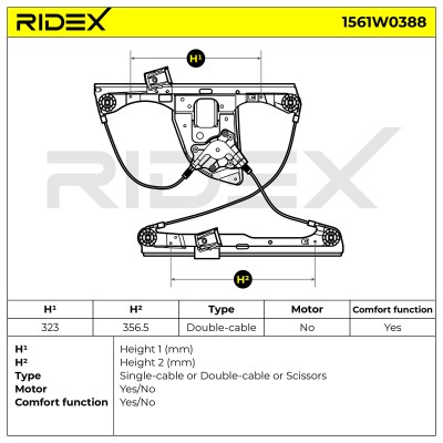 Fensterheber RIDEX 1561W0388 1561W0388 - foto 7