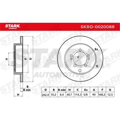 Bremsscheibe Stark SKBD-0020088 SKBD-0020088 - foto 5