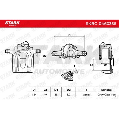 Bremssattel Stark SKBC-0460356 SKBC-0460356 - foto 7