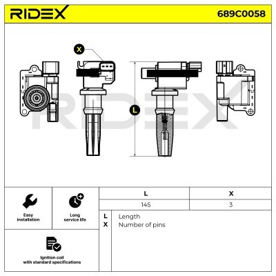 Zündspule RIDEX 689C0058 689C0058 - foto 5