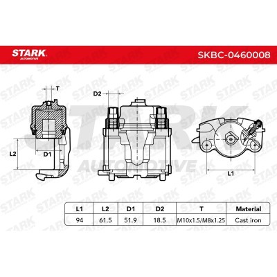 Bremssattel Stark SKBC-0460008 SKBC-0460008 - foto 4