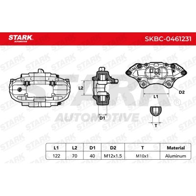 Bremssattel Stark SKBC-0461231 SKBC-0461231 - foto 3