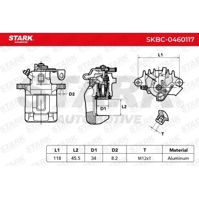 Bremssattel Stark SKBC-0460117 SKBC-0460117 - foto 3