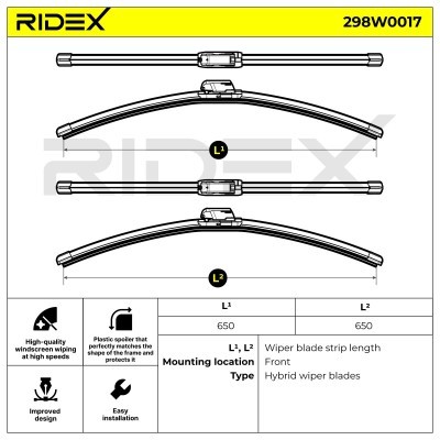 Wischblatt RIDEX 298W0017 298W0017 - foto 8