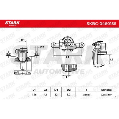 Bremssattel Stark SKBC-0460156 SKBC-0460156 - foto 3
