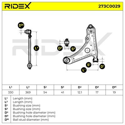 Querlenker RIDEX 273C0029 273C0029 - foto 4
