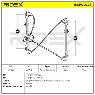 Fensterheber RIDEX 1561W0276 1561W0276 - foto 8