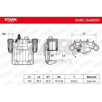 Bremssattel Stark SKBC-0460911 SKBC-0460911 - foto 6