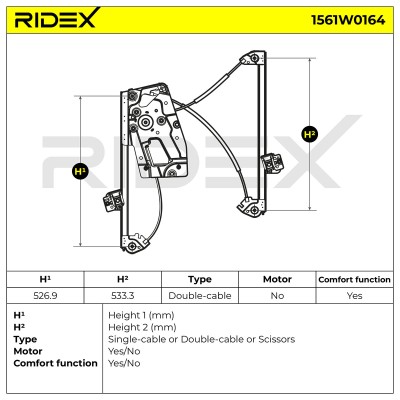 Fensterheber RIDEX 1561W0164 1561W0164 - foto 6