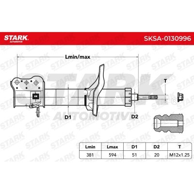 Stoßdämpfer Stark SKSA-0130996 SKSA-0130996 - foto 3