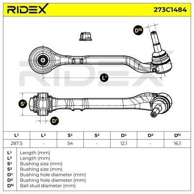 Querlenker RIDEX 273C1484 273C1484 - foto 6